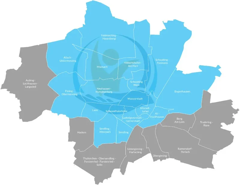 Einsatzgebiet Pflegedienst München – Bavaria Vitalpflegedienst