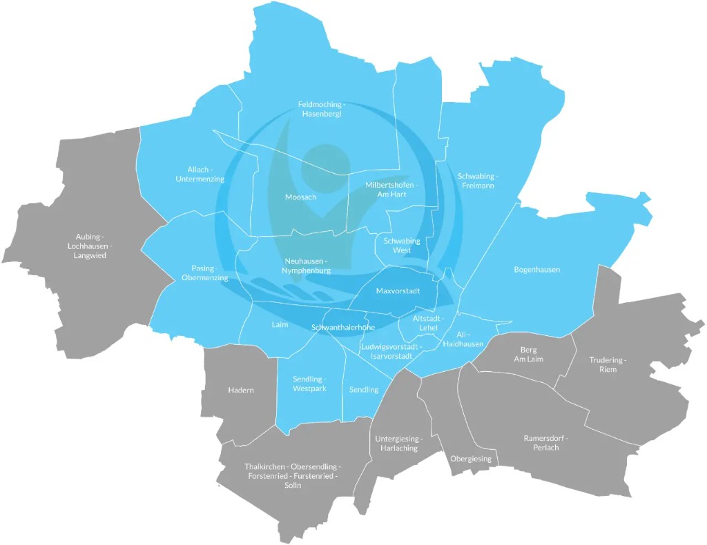 Einsatzgebiet Pflegedienst München – Bavaria Vitalpflegedienst